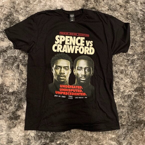 2023 Errol Spence Jr. vs Terence Crawford Undisputed Welterweight Boxing Tee - Picture 1 of 5
